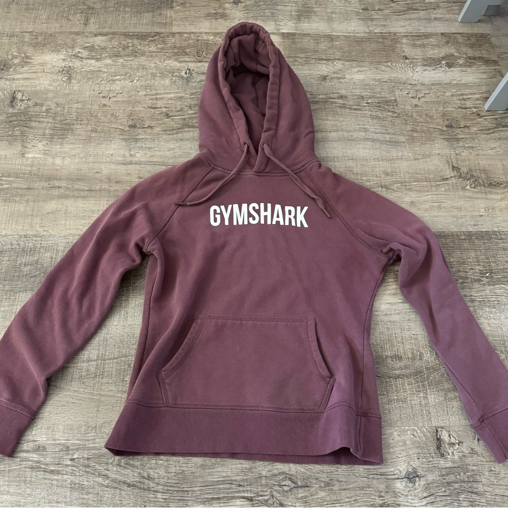 Gym shark hoodie - size small burgundy